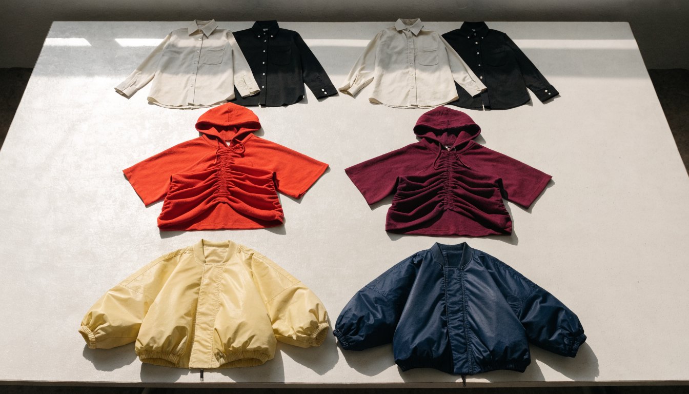 Butik için model ve renk derinliği planlama tablosu