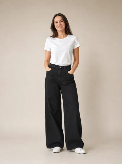 Bol Kesim Denim Pantolon