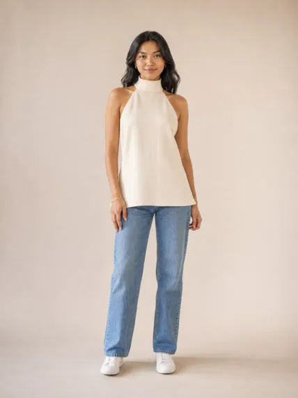 Nakış İşlemeli Uzun Polyester Tunik