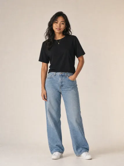 Oversize Boxy Kesim Penye Tişört