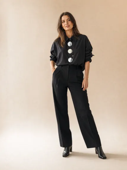 Oversize Kesim Poplin Gömlek