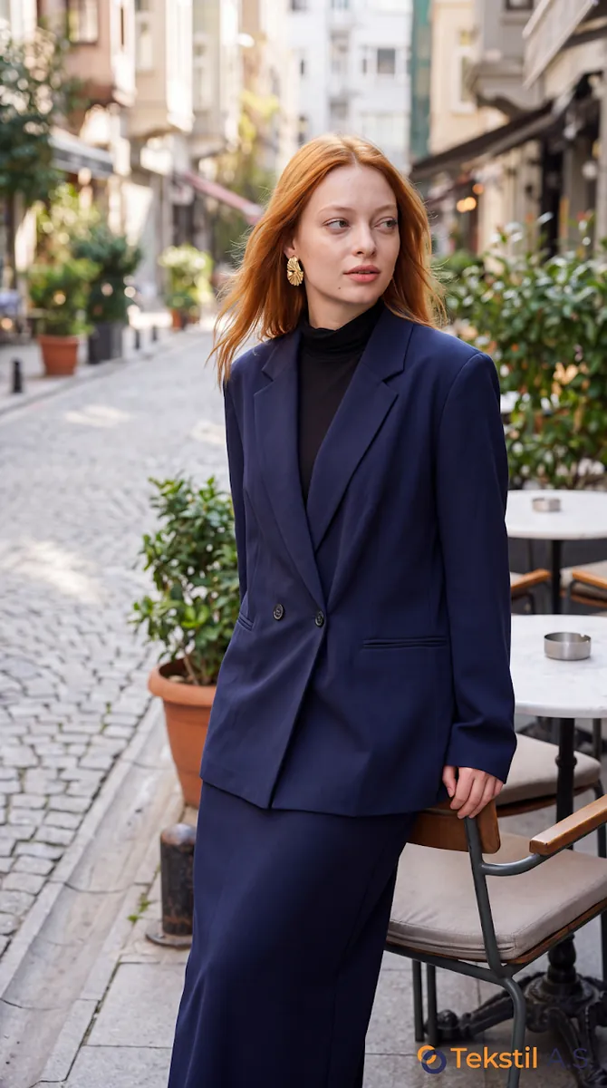 Oversize Double Kumaş Blazer Ceket