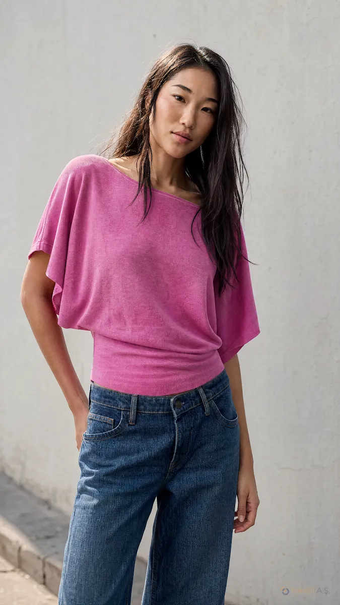 Pamuklu Penye Basic Bluz